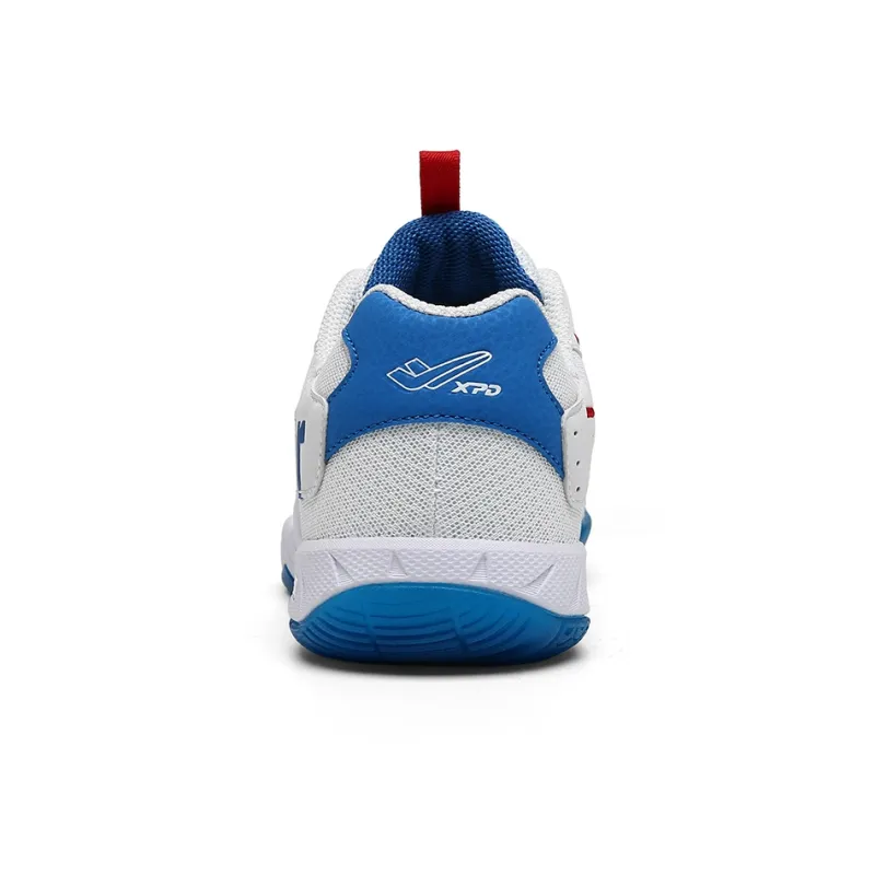 XPD Badminton Shoes Unisex Low Top White/Blue-2