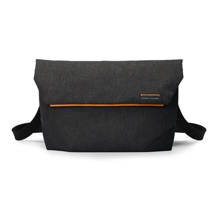 MARK RYDEN Oxford Crossbody Bag Unisex Elegant Black/Blue Black/Obsidian Black-2