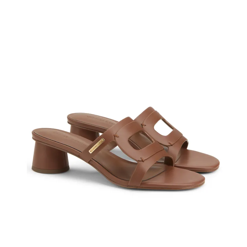 CHARLES&KEITH Composite Sole Slide Slippers 4.3cm Women's-6