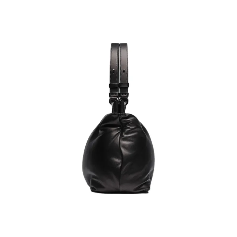Maison Margiela Glam Slam Sheepskin Handbag Medium Size Women's Black-2