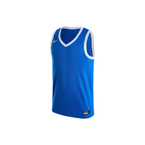 Nike DRI FIT CROSSOVER Basketball Jersey Men's Royal Blue/White/White
