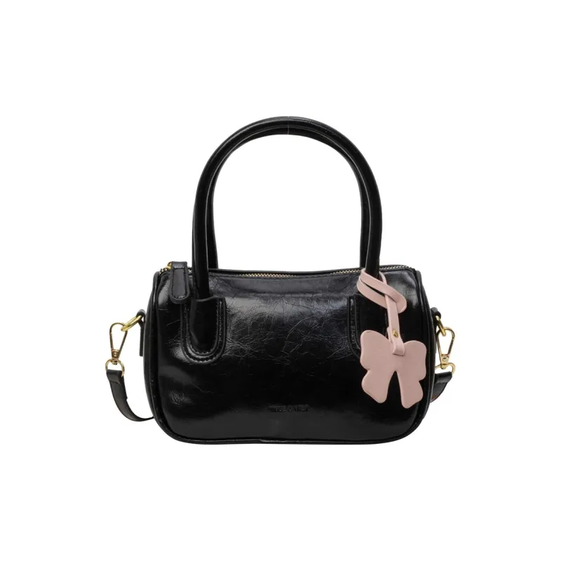 NOMK PU One Shoulder Handbag Women's Blue/Black/Pink/White-5