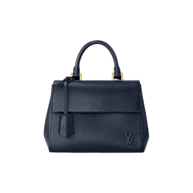 LOUIS VUITTON Cluny Epi Grain Leather Shoulder Bag, Crossbody Bag, Handbag Mini Women's Marine Blue-0