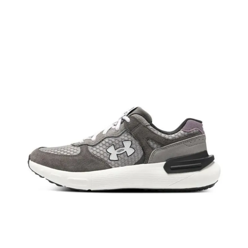 Under Armour Cushioning Anti Slip And Wear Resistant Breathable Coverage Low Top Running Shoes Unisex Dark Gray-0
