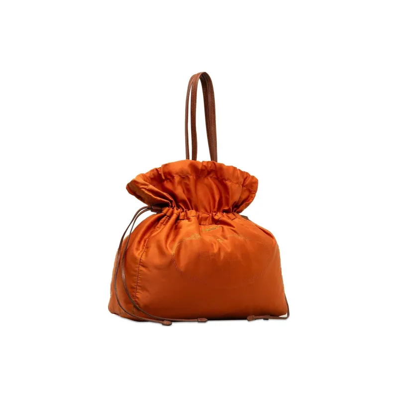 PRADA Nylon Tote Bag Shopping Bag Shoulder Bag Handbag Unisex Orange-3