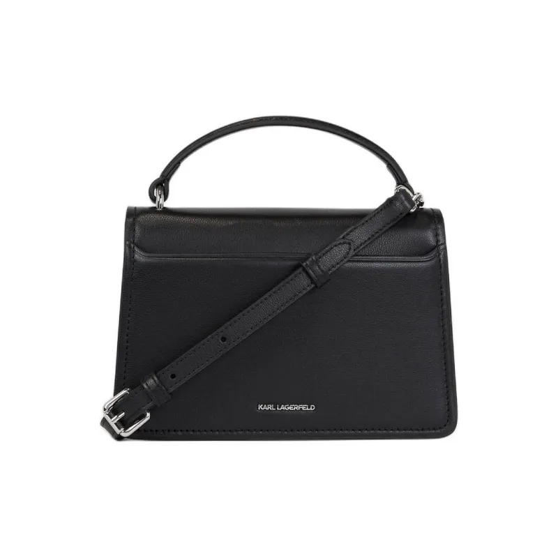 KARL LAGERFELD / Karl Lagerfeld Jeans Ikon Lock Leather Cross Body Bag-1