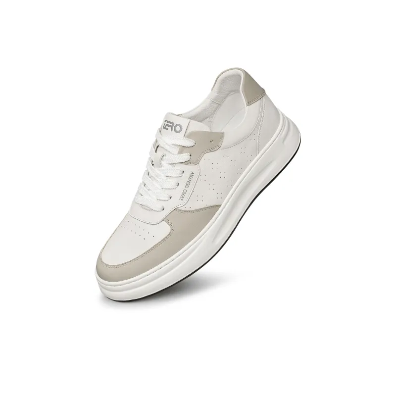 ZRO Skateboard Shoes Men Low Top White/White Gray/White Blue-10