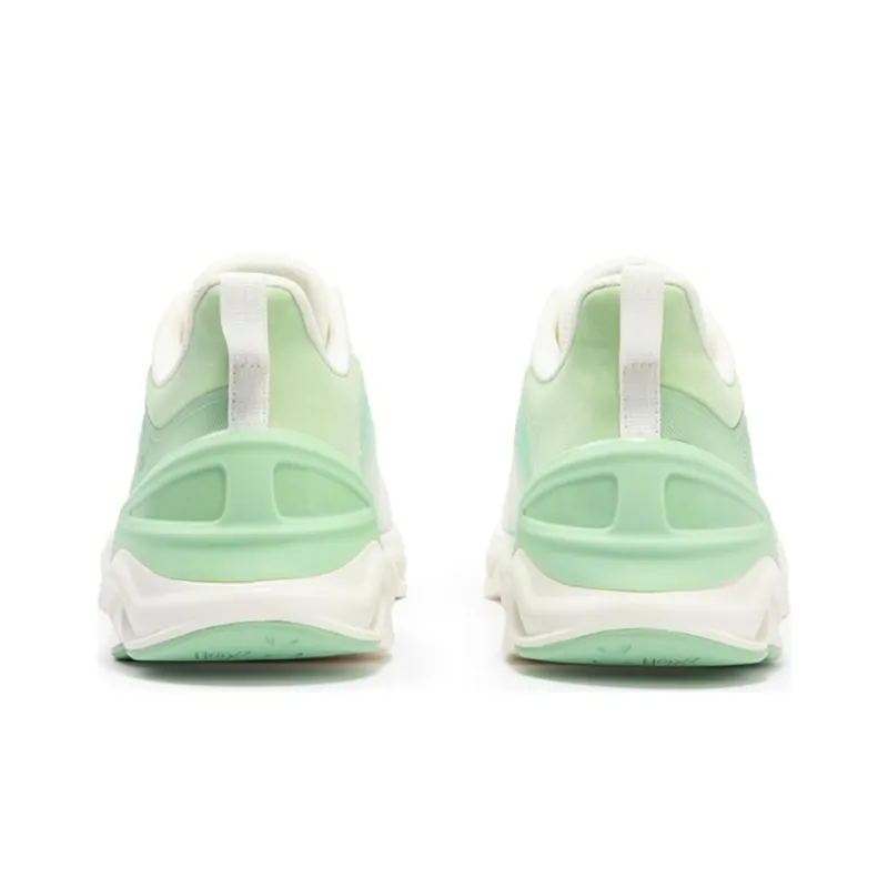 361° Cushioned Anti Slip And Wear Resistant Lightweight Low Top Running Shoes Men's White Green-4