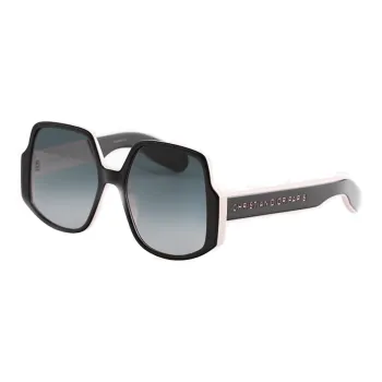 DIOR Plate Frame Irregular Shape Sunglasses Women's Multicolor