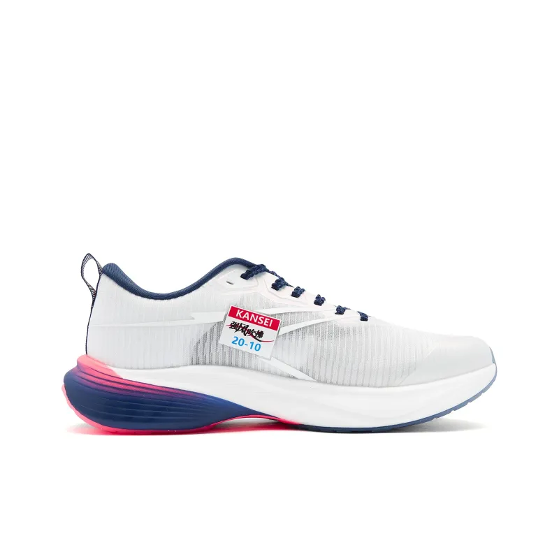 QIAODAN Fast 2.0   Strong Wind Blowing Running Shoes Men Low Top Jordan White Green Plum-1