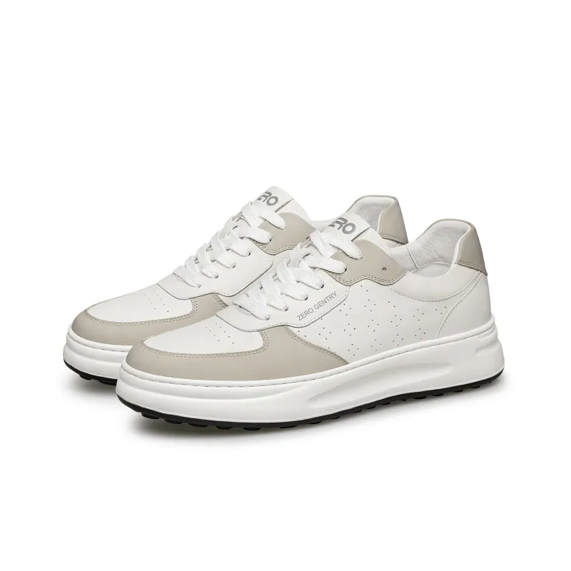 ZRO Skateboard Shoes Men Low Top White/White Gray/White Blue-9