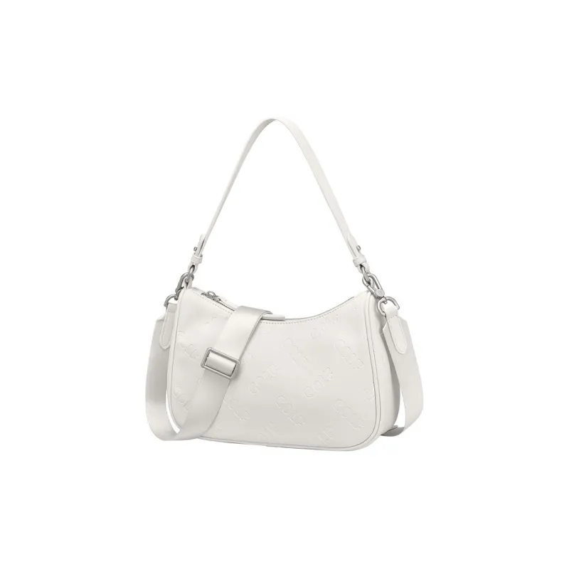 GOLF PU Shoulder Bag Regular Women's Milkshake White/Tranquil Black-1