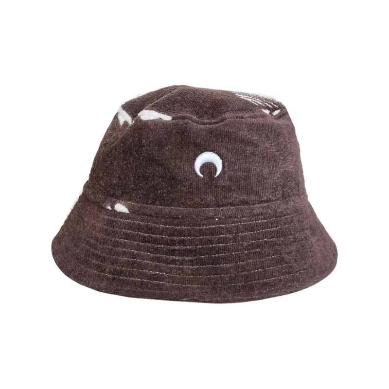Marine Serre Cotton Bucket Hats Women's Brown-0