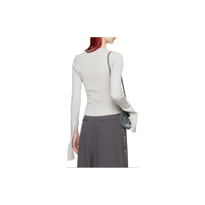 MM6 Maison Margiela Sweater Women's Light Gray-1