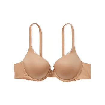 Victoria's Secret BODY By VICTORIA 7449 Comfort Fit Perfect Shape Push Up Smooth Bra Women's Light Khaki