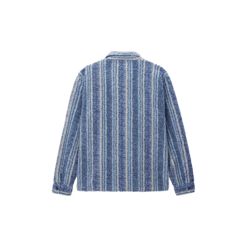 Stussy Striped Sherpa Shirt-1
