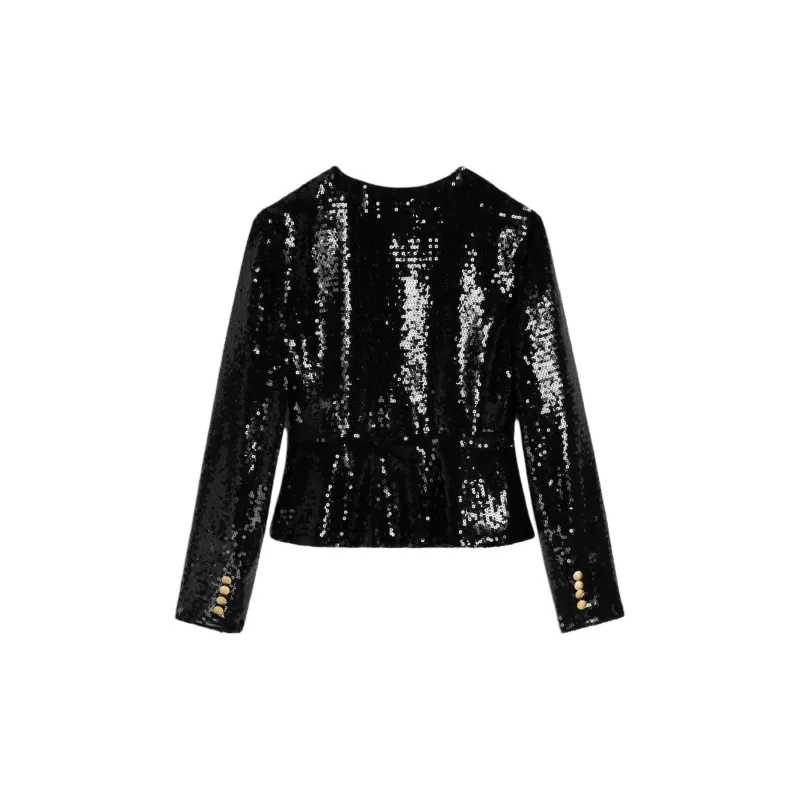 CELINE Embroidered Chelsea Jacket In Silk Muslin-1