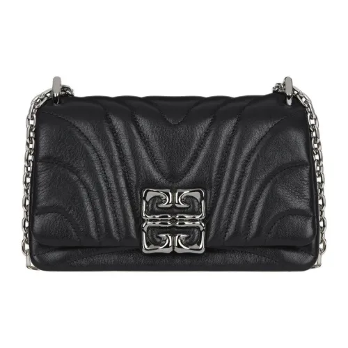 GIVENCHY Quilting Calfskin Crossbody Bag Shoulder Bag Small Size Women's Black