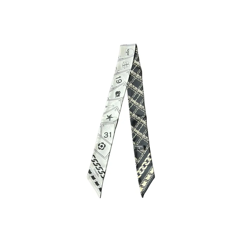 CHANEL Silk Scarves Unisex Multicolor-0