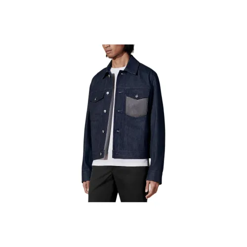 HERMES Denim Jackets Men Indigo