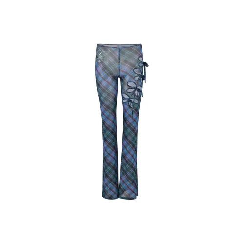 I.AM.GIA Casual Pants Women's Blue Gingham