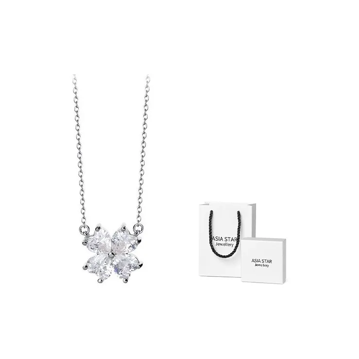 Asia Star S925 Silver Necklaces Women's-1