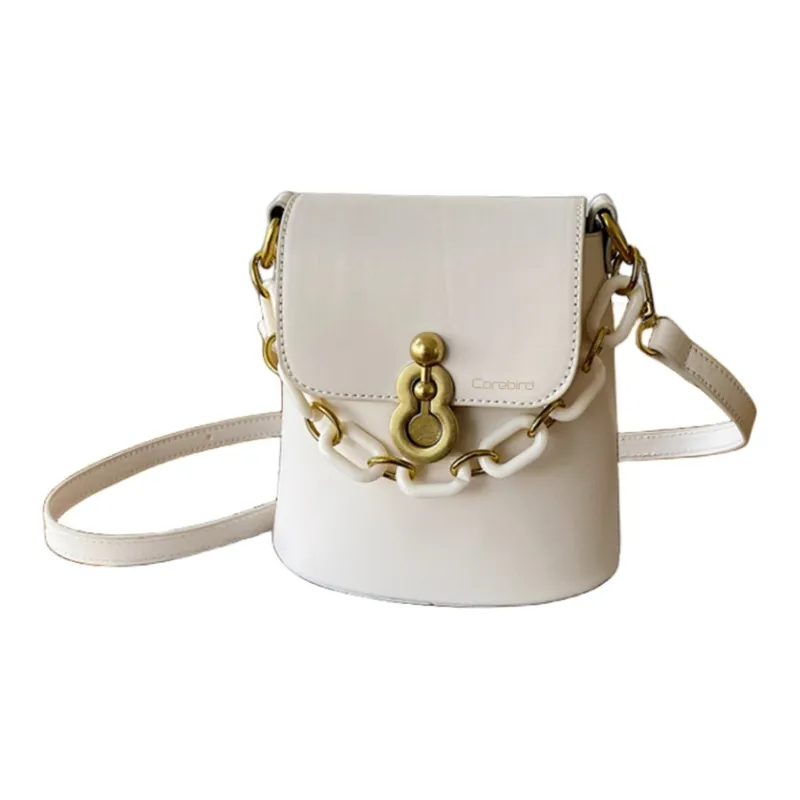 CORE BIRD PU Crossbody Bag Women's White/Black/Light Brown/Pink-10