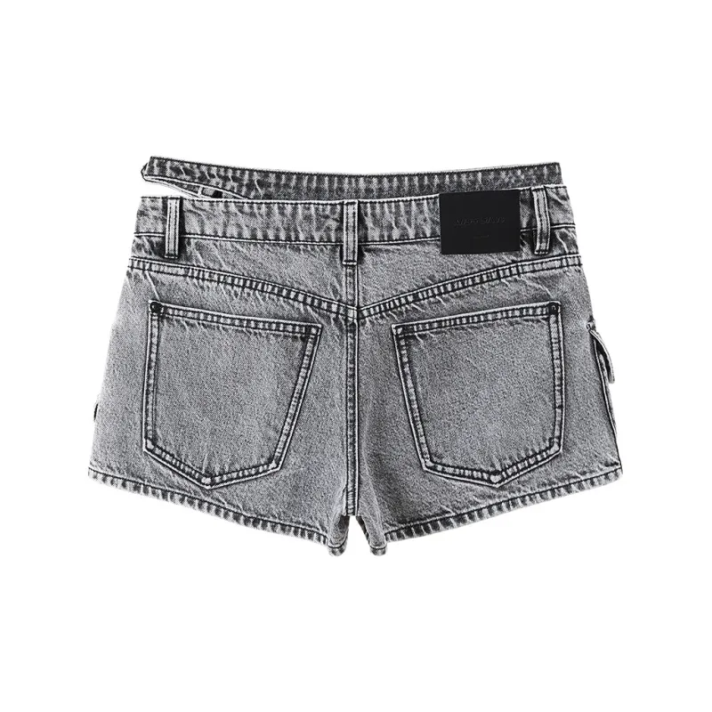 Miss Sixty Denim Shorts Women's Black Gray-1