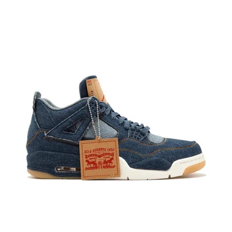 Jordan 4 Retro Levi's Denim Tag With Levi's Logo-1