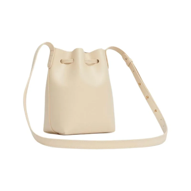 MANSUR GAVRIEL Mini Logo-stamp Leather Bucket Bag-2