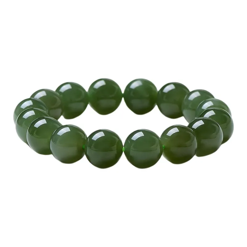 MARY WINDSOR Hetian Jade Bracelets Unisex Pale Greenish White Jade-7