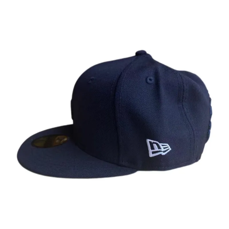 New Era Wool Cotton Baseball Caps Unisex Navy Blue-1