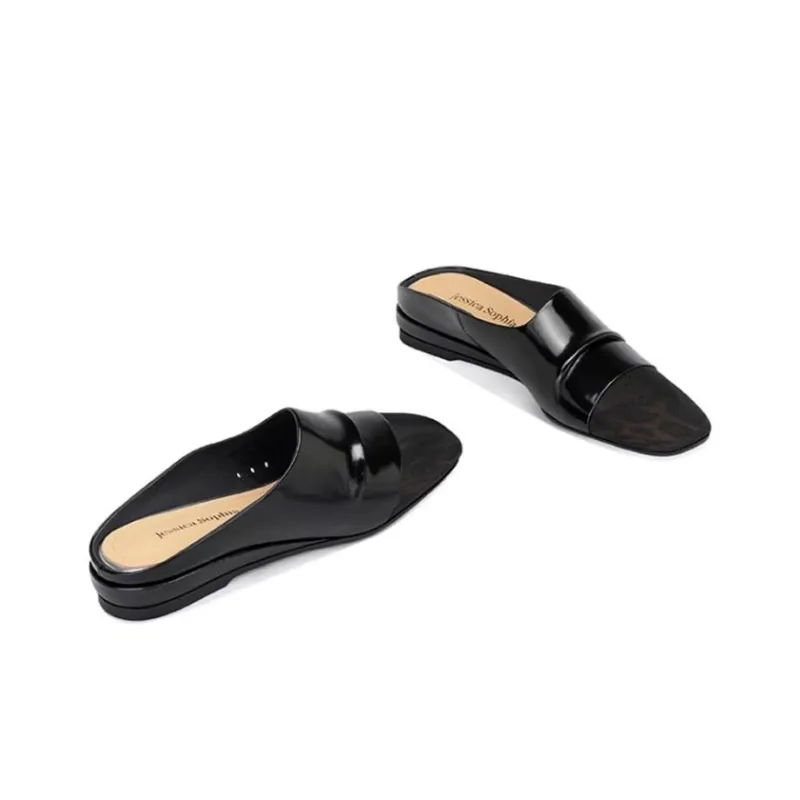JESSICA SOPHIA Rubber Sole Metal Slip Resistant Abrasion Resistant Closed Toe Slippers Women's Gold-1