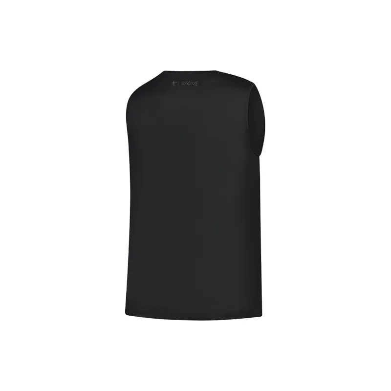 QIAODAN x QIANGFENGCHUIFU,LIANMINGKUAN Tank Top Men's Black-1