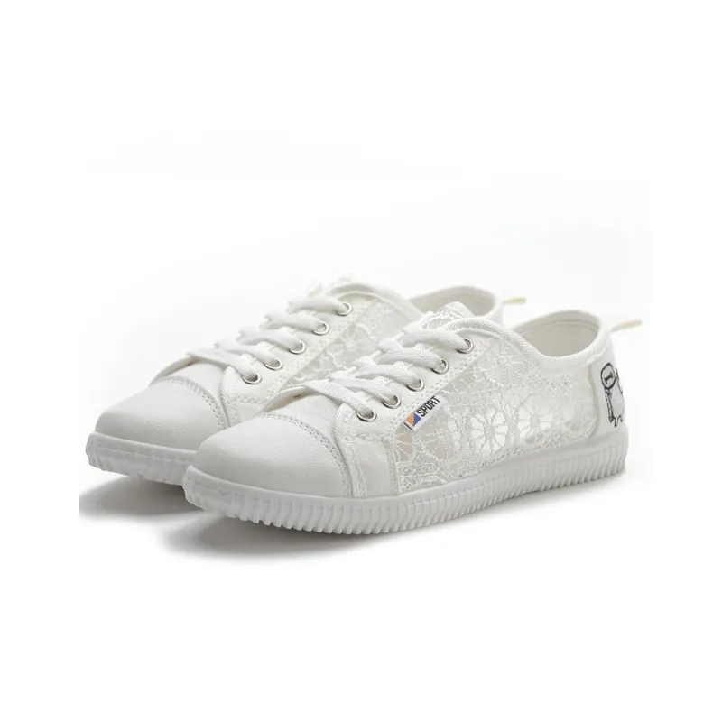 REIHUNG Casual Shoes Women's Low Top White-2