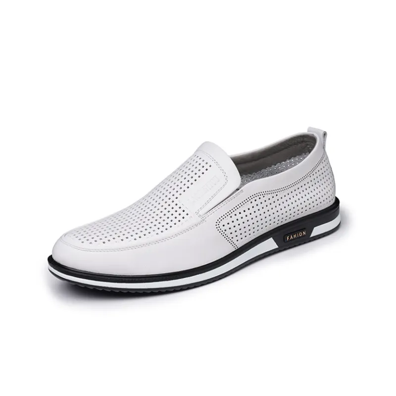 LAORENTOU Casual Shoes Men's White-1