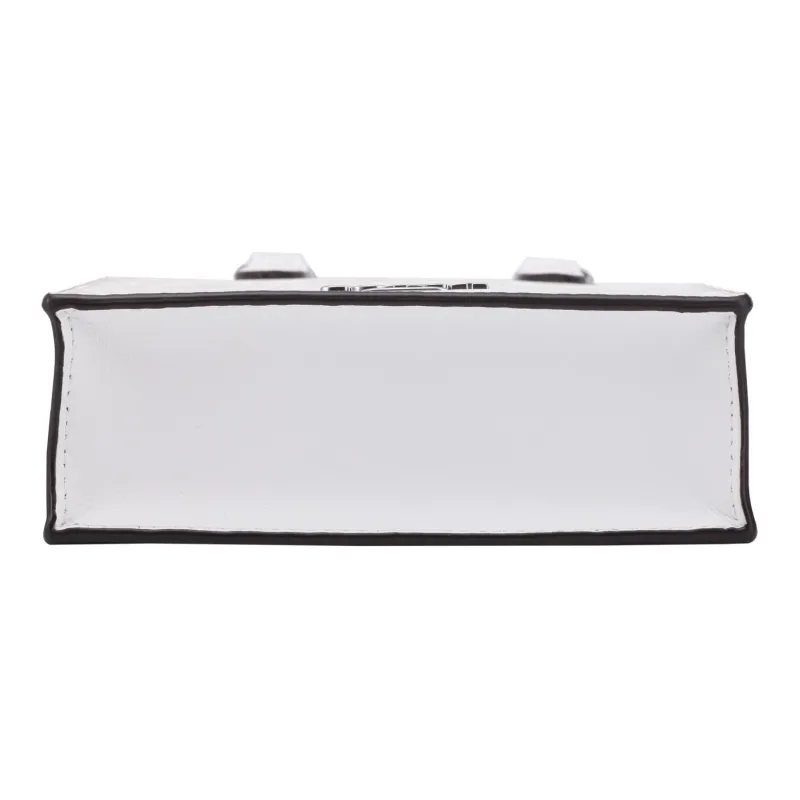 COACH Canvas With Leather Tote Bag Shopping Bag Handbag Shoulder Bag Crossbody Bag Mini Women's White-5