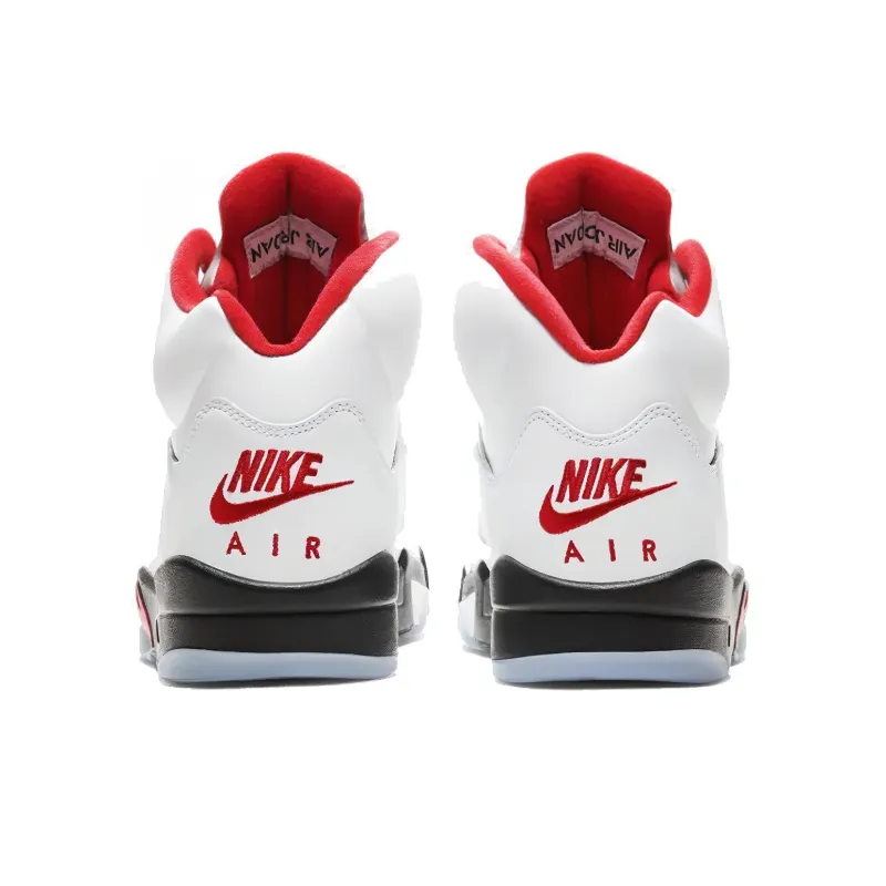 Jordan 5 Retro Fire Red Silver Tongue 2020-4