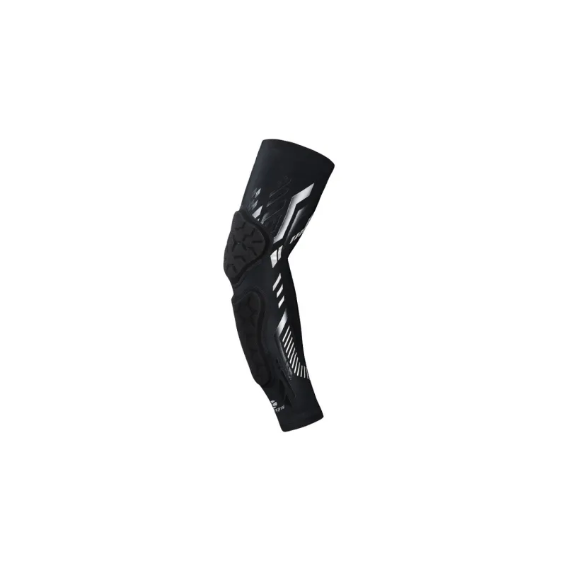 Kuangmi Arm Guards Black Silver Line/Yellow Line Polyester Unisex-1