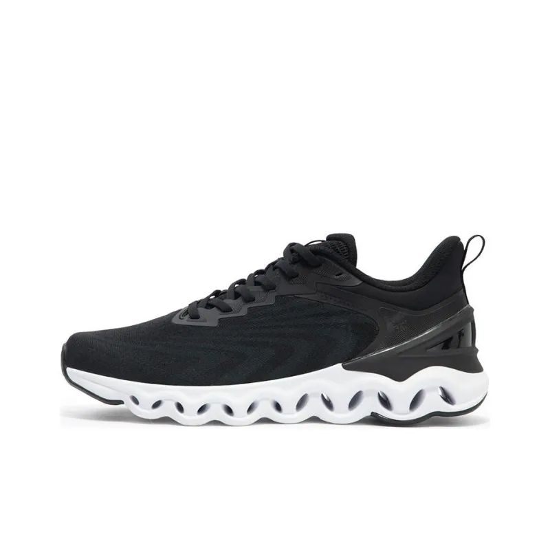 361° Cushioning, Slip Resistant, Abrasion Resistant, Breathable Low Top Running Shoes Men's Black White-0