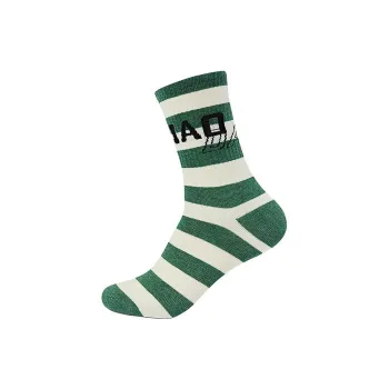 QIAODAN Knee-High Socks Unisex 1 Pack Green Dyed Yarn