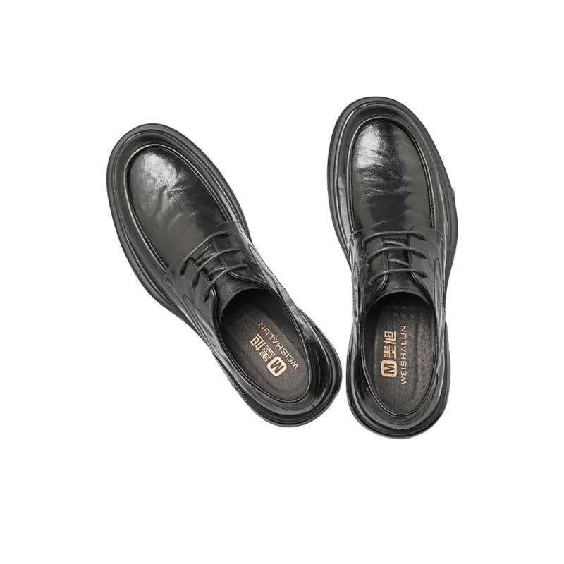 Mo Xu Dress Shoes Men Low Top Black, Brown-2