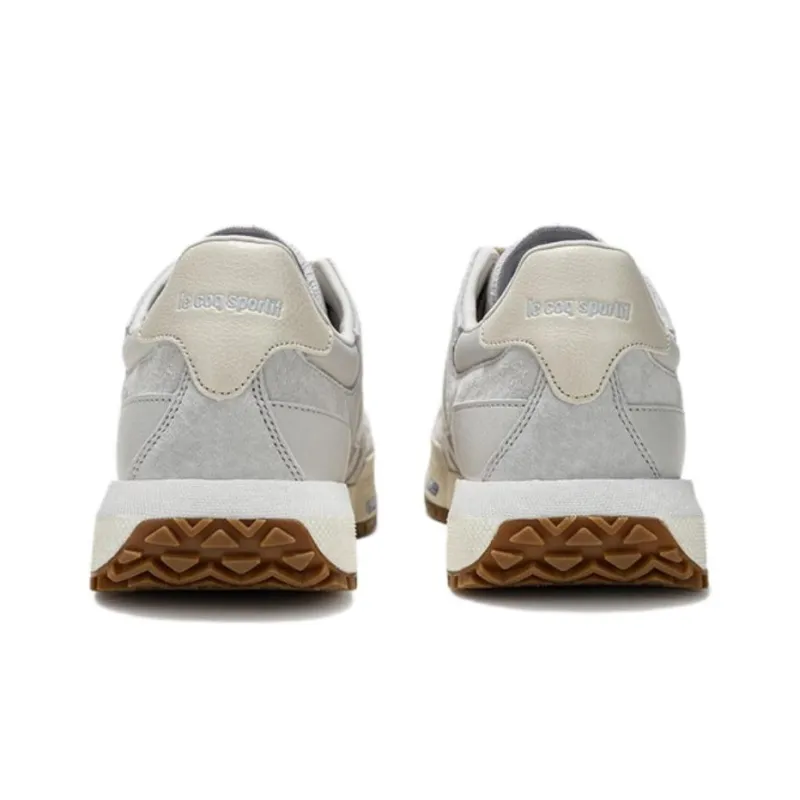 Le Coq Sportif Abrasion Resistant Support Low Top Casual Shoes Men's Gray White-3