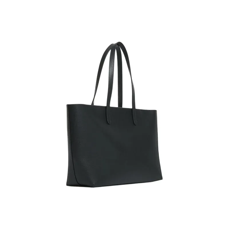 MANSUR GAVRIEL Saffiano Leather Tote Bag Shopping Bag Handbag Small Size Women's Black & Red-1