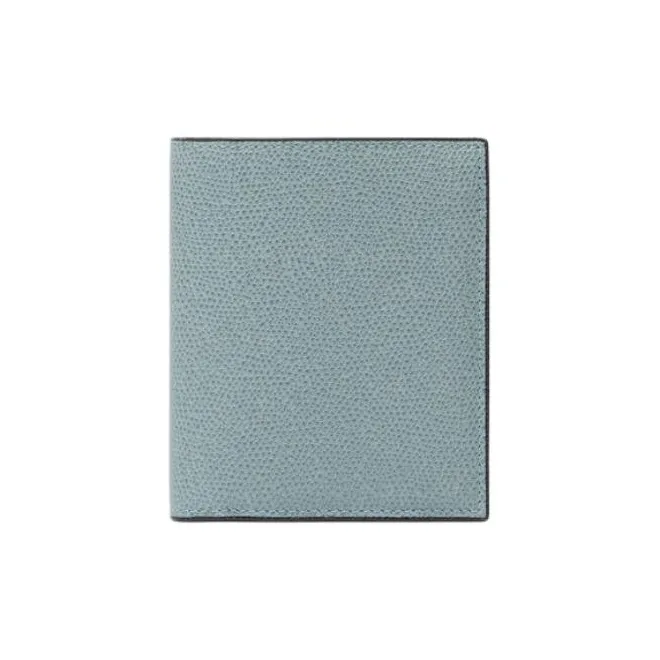 Valextra Millepunte Calfskin Wallet Women's Smolder Blue-0