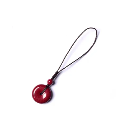 Lingfei Cinnabar Jade Pendants Women's