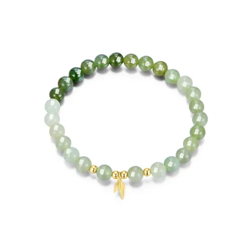 Mom's Gift Bracelets Pale Greenish White Jade Women's