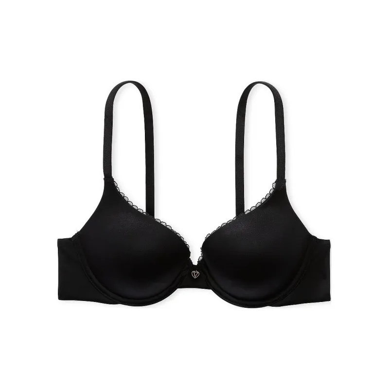 Victoria's Secret BODY By VICTORIA 7449 Comfort Fit Perfect Shape Push Up Smooth Bra Women's Black-0