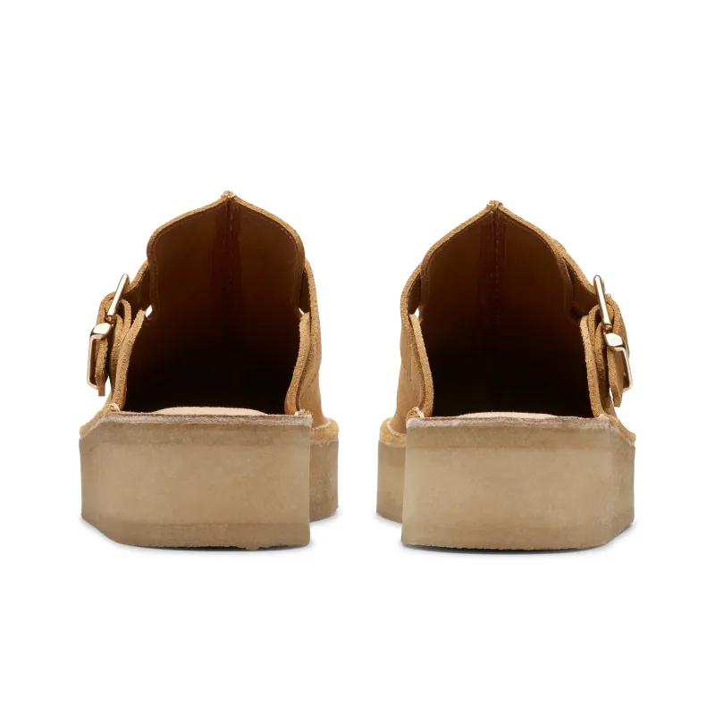 Clarks Slip-Resistant Wrap-toe Slippers Women's Brown-3