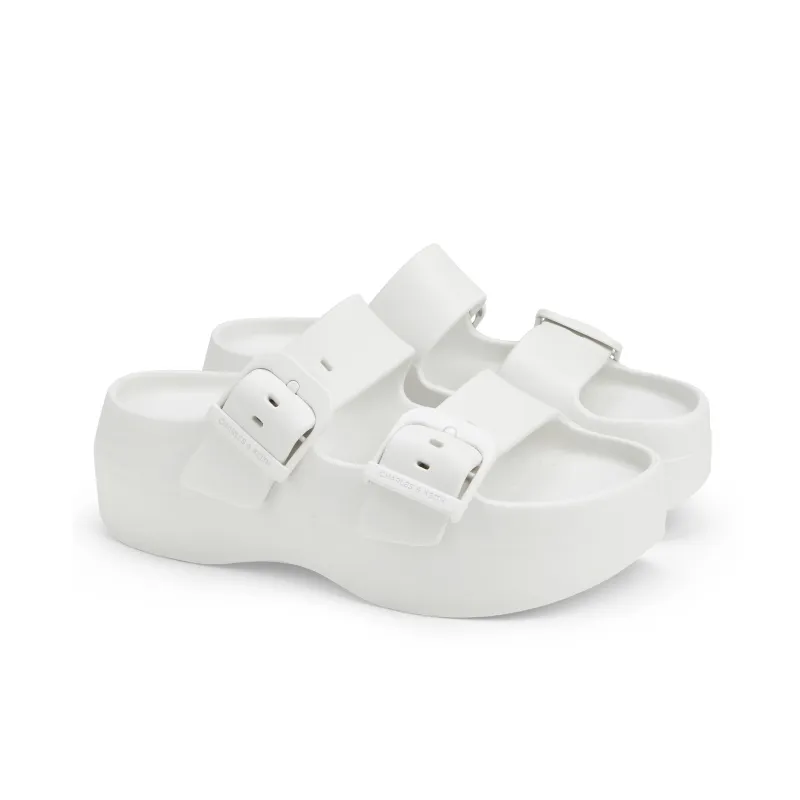 CHARLES&KEITH EVA Slide Slippers 5cm Women's-6